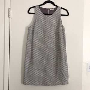 Joie grey floral straight shift dress